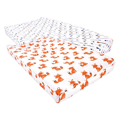 Hudson Baby Changing Pad Covers, 2-Pack These adorable changing pad covers are priced just right