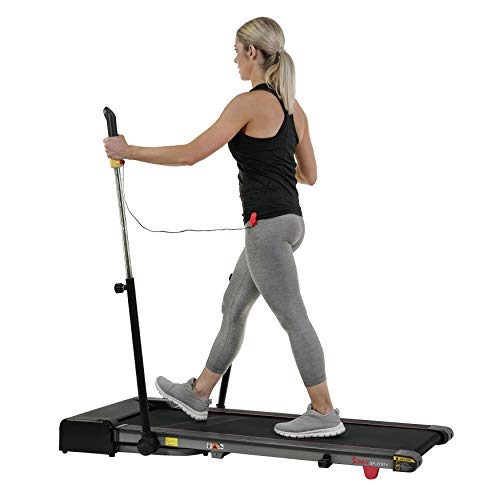 Sunny Health & Fitness Slim Treadmill, Under Desk/Office, Walking Pad with Arm Exerciser - SF-T7971