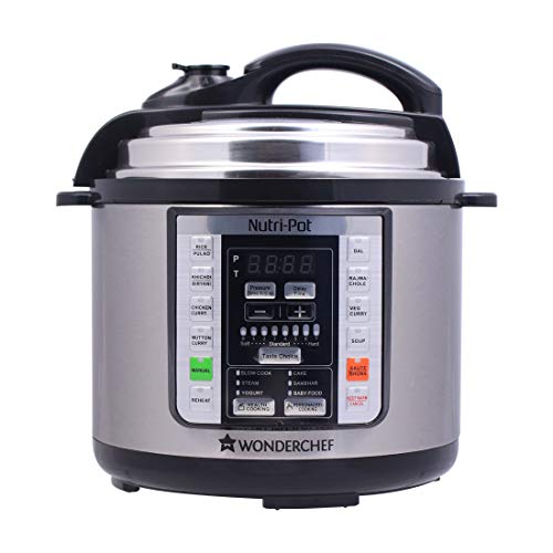 Wonderchef Nutri-Pot Electric Pressure Cooker with 7-in-1 Functions|18 pre-set functions|Pressure Cooking, Saute/Pan Frying, Slow Cooking, R-41236756 