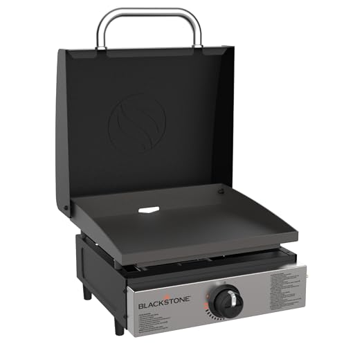 BLACKSTONE 1814 Stainless Steel Propane Gas Portable, Flat Top Griddle Frill Station for Kitchen, Camping, Outdoor, Tail