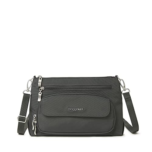 Baggallini Original Everyday 11x7.5 Crossbody Bags Rfid Protected Lightweight Nylon Zippered Travel PurseClimatePartner