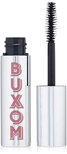 BUXOM Xtrovert Mascara, Volumizing & Lengthening Black Mascara, 12HR Longwear, Clump-Free, Smudge-Proof, Black