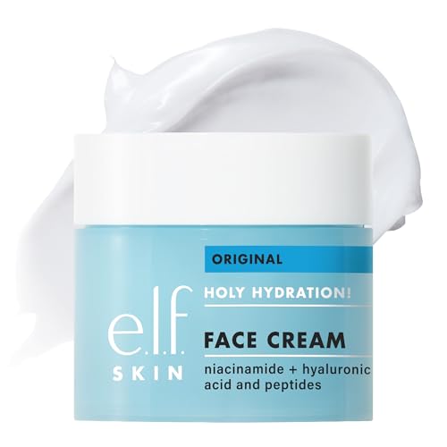 e.l.f. SKIN Holy Hydration! Face Cream, Moisturizer For Nourishing & Plumping Skin, Infused With Hyaluronic Acid, Vegan & Cruelty-Free, 1.7 Oz