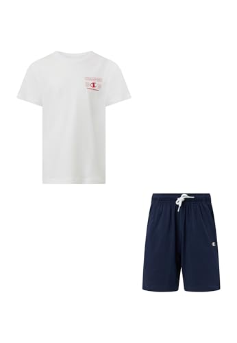 🔥 SELTEN SO GÜNSTIG (-61%) Champion Jungen Graphic Set mit Logo, Weiß (WW001), L