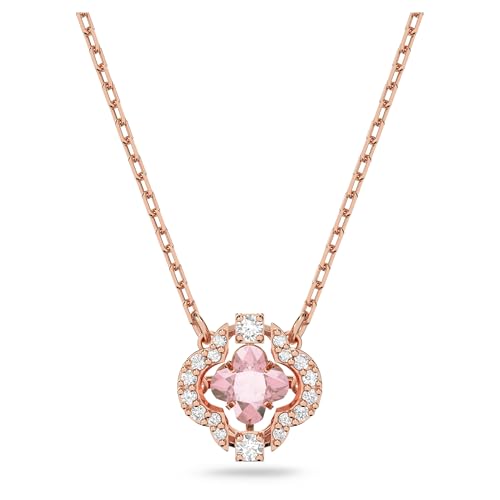(-38%) Swarovski Una Halskette, Glücksklee, Rosa, Roségold-Legierungsschicht