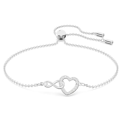 (-34%) Swarovski Hyperbola Armband, Unendlichzeichen und Herz, Weiss, Rhodiniert