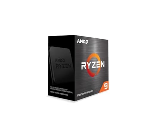 AMD Ryzen 9 5900X Prozessor (12Kerne/24Threads,105W TDP,Sockel AM4, 70MB Cache, Bis zu 4.8 GHz Max Boost, Kein Kühler)