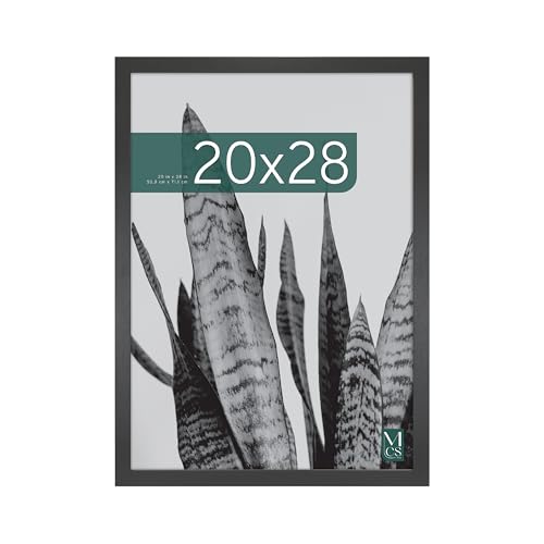 MCS Studio Gallery 20x28 Poster Frame Black Woodgrain, Vertical & Horizontal Wall Hanging Large Picture Frame for Photos, Posters & Art Prints (1-Pack)