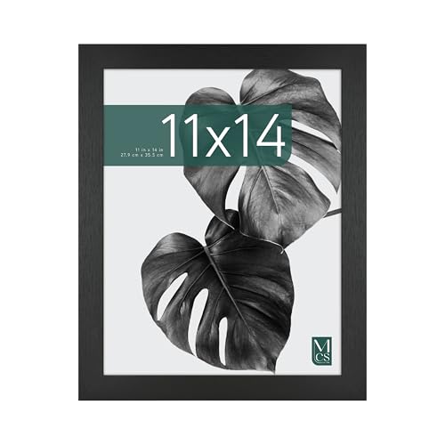 MCS Studio Gallery 11x14 Picture Frame Black Woodgrain, Rectangle Photo Frame for Photos, Posters & Art Prints (1-Pack)