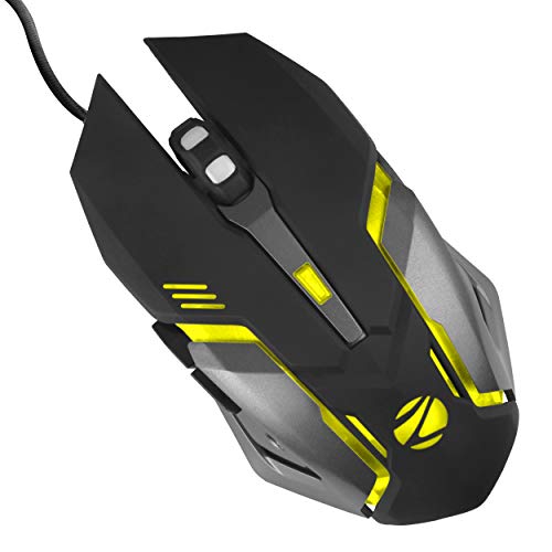 ZEBRONICS-Transformer-M with a High-Performance Gold-Plated USB Mouse: 6 Buttons, Multi-Color LED Lights,High-Resolution Sensor with max 3600 DPI, and
