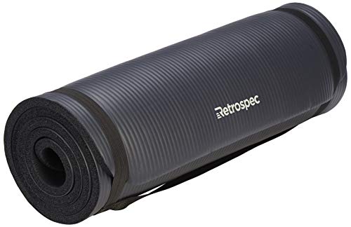 Retrospec Solana Yoga Mat 1/2" Extra Thick Non-Slip Exercise Mat