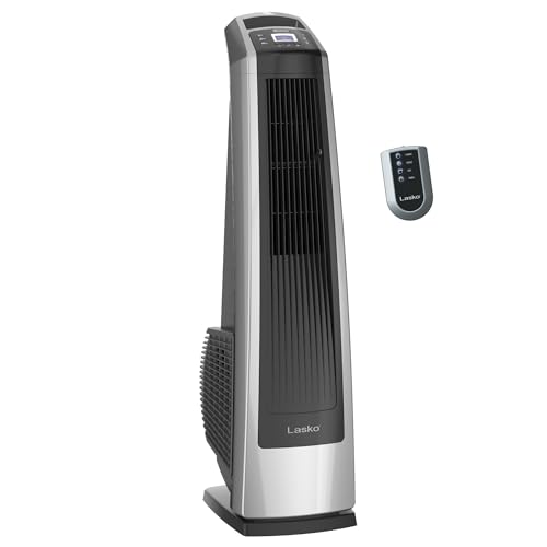 Lasko High Velocity Oscillating Tower Fan for Bedroom, Garage, Basement