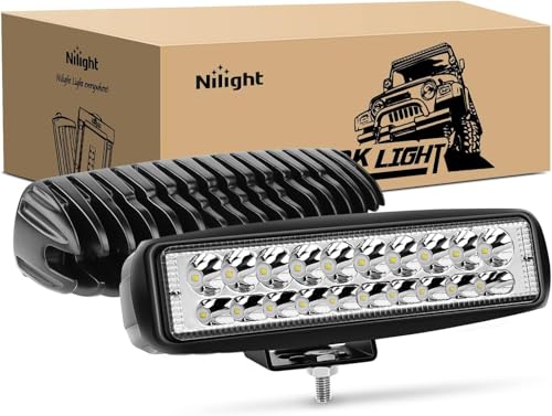 Nilight 2PCS Led Pods 6 Inch 6...Marine Boat Golf Cart Trailer