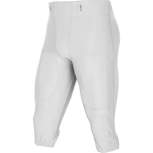Champro Standard Blocker Traditional Adult Football Game Pants, White, Small