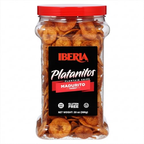 Iberia Maduritos Naturally Sweet Plantain Chips, 20 Ounce (Pack of 1)