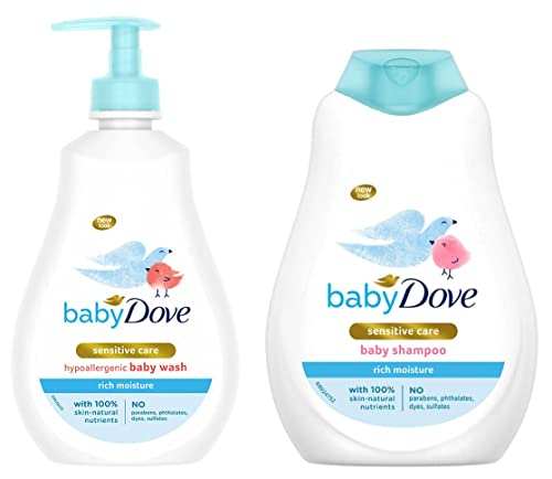 Rich Moisture Hair to Toe Baby Wash, 400 ml & Rich Moisture Shampoo, 400ml Combo
