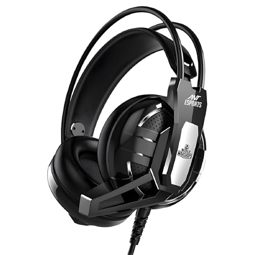 H520W Smartchoice Gaming Headset with Mic, Wired 3.5mm Over-Ear, 50mm Bass Drivers, Noise Isolating, Lightweight Comfort, Multi-Platform (PC/PS4/Xbox/