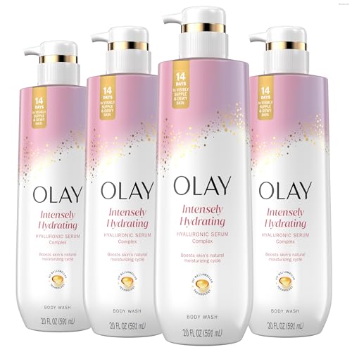 Olay Cleansing & Nourishing + Hyaluronic Acid Body Wash Trusted Brand Nutrient-rich body wash by