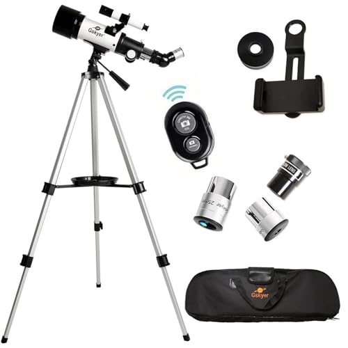Gskyer 70mm Aperture 400mm AZ Mount Refracting Telescope for Kids