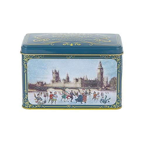 New English Teas Victorian Skaters Christmas Tea Tin Teabags, 80 g