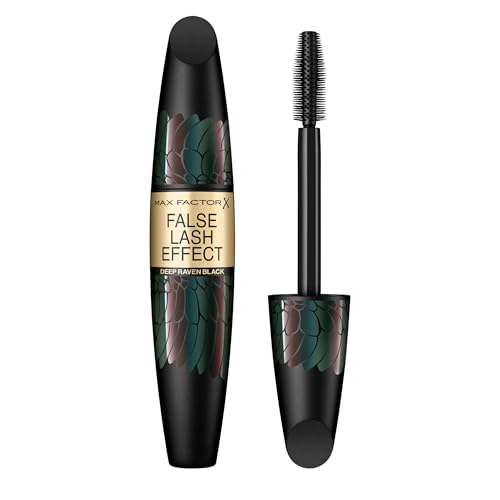 (-33%) Max Factor False Lash Effect Mascara, Farbe 006 Deep Raven Black - Wimperntusche für maximale Länge und volle Wimpern, 13 g