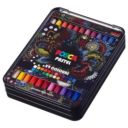 Uni POSCA 24pk Wax Pastels in Assorted Colors