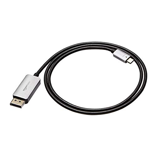 Amazon Basics Aluminum USB-C to DisplayPort Cable - 3-foot