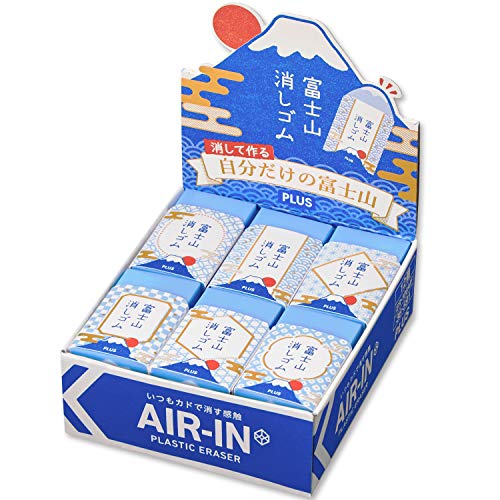 PLUS Air-in Mt. Fuji Novelty Eraser (12-pack Souvenir)