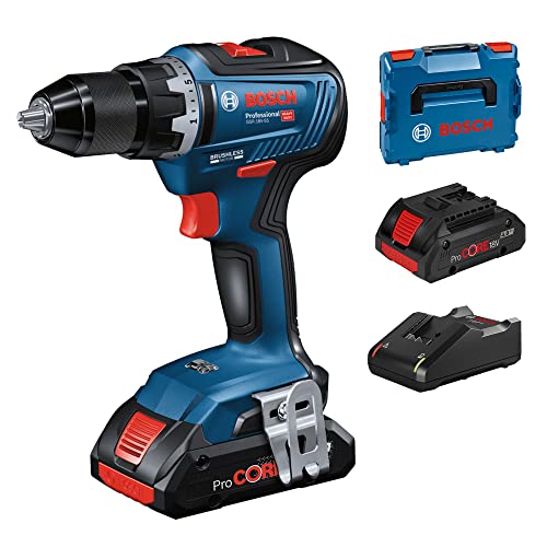 ⚡ BLITZDEAL (-52%) Bosch Professional 18V System Akku Bohrschrauber GSR 18V-55 (max. Drehmoment 55 Nm, 1.800 min⁻¹, inkl. 2x Akku ProCORE18V 4.0Ah, Schnellladegerät GAL 18V-40, Einlage, L-BOXX)