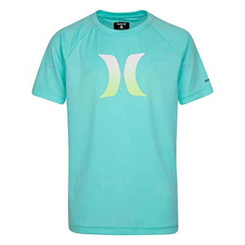 Hurley Boys' Rash Guard Shirt, Green/Icon, L