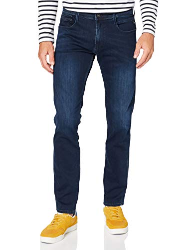 (-48%) Replay Herren Jeans Anbass Slim-Fit mit Power Stretch, Dark Blue 007-1 (Blau), 34W / 32L