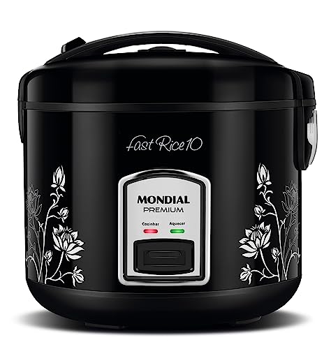 MONDIAL Panela Elétrica de Arroz, Preto, 700W, 110V - PE-44-10X