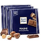Ritter Sport Praline Chocolate 100g pack of 3 Milk Chocolate with Praline Filling Ritter Sport Chocolates in colorful variety product of Germany