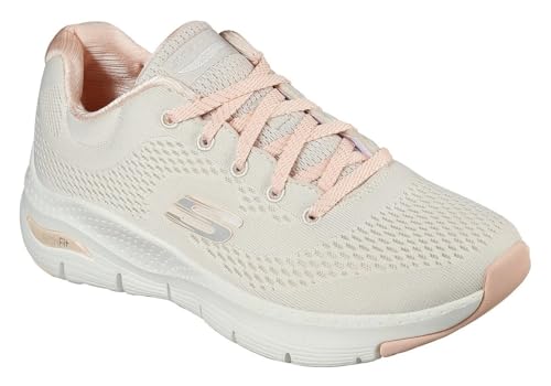 (-31%) Skechers Damen Arch Fit Big Appeal sneakers, Natural Knit Mesh Coral Trim, 37 EU
