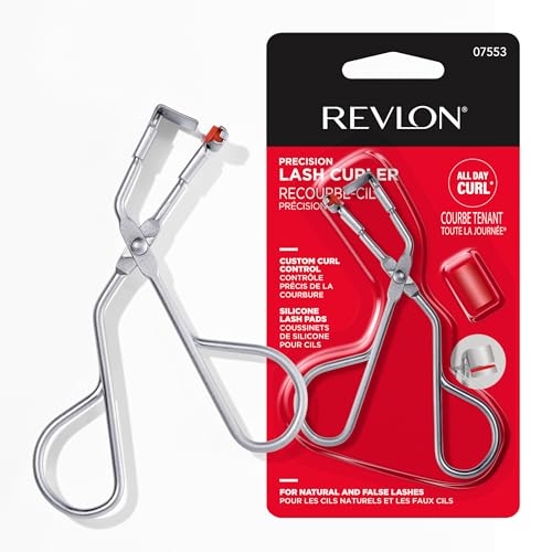 Revlon Precision Lash Curler, Works on Small Inner and Outer Eyelashes, Pinch-Free Control, Lifts & Defines, 1 Count