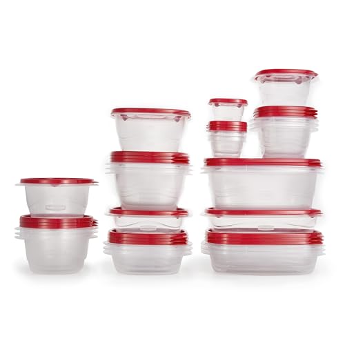 Rubbermaid TakeAlongs Food Storage Containers, 52 Piece Plastic Container Set, Dishwasher and Microwave Safe Meal Prep, Snack, and Lunch Container, BPA Free, Ruby Red : Amazon.ca: Home