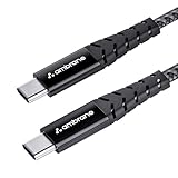 Ambrane Unbreakable 60W Fast Charging 15M Braided Type C to Type C Cable