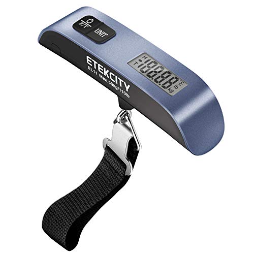 Etekcity Luggage Scale, Travel Essentials, Digital Suitcase Weight Scales for Travel Accessories, Hanging Baggage Scale 