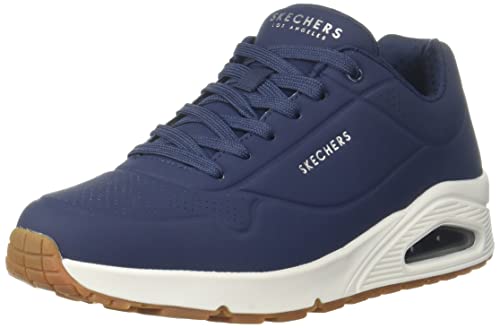 (-25%) Skechers Herren Uno Stand On Air sneakers, Navy Durabuck Trim, 44 EU