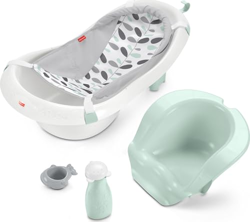 Fisher-Price 4-in-1 Sling n Seat Baby Bath Tub Climbing Leaves