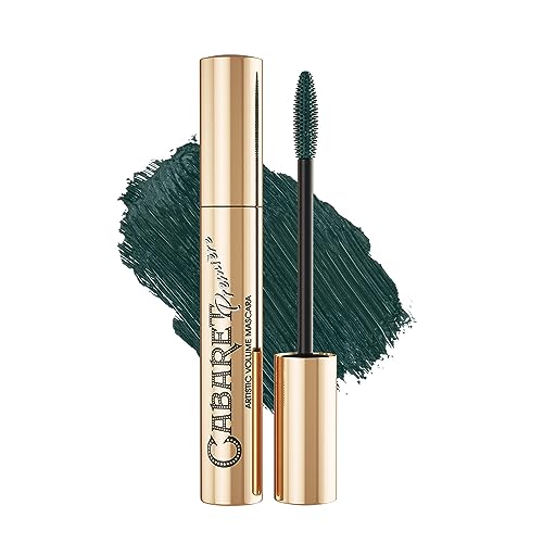 Vivienne Sabó Cabaret Premiere Green Mascara, Volume and Length, Defining, Curling, No Flaking, No Clumping, Smudge Proof, Washable, Cruelty-Free, Made in Europe, (06 Green), 0.3 Fl Oz, 1 Pack