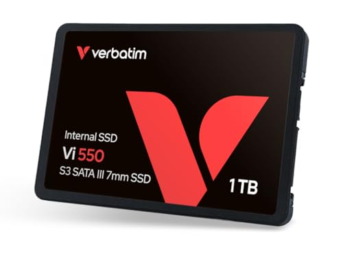 Verbatim Vi550 S3 Interne SSD 1TB 2,5 Zoll SATA III 3D NAND bis 550MB/s