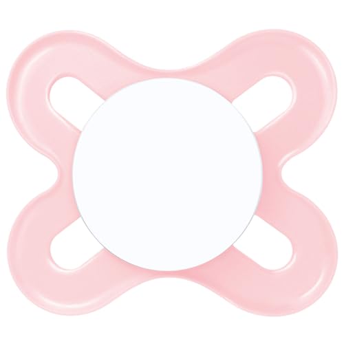 MAM Baby 1 Chupeta Original Start Com Bico Simétrico de Silicone SkinSoft para Crianças 0-2 Meses Embalagem Blister, Rosa