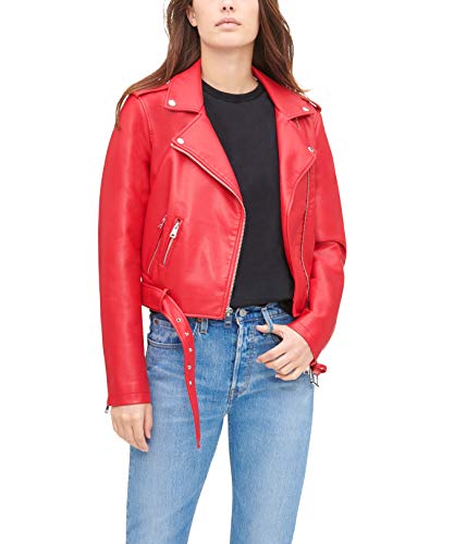 Levi's Women's Faux Leather Belted Motorcycle Jacket
