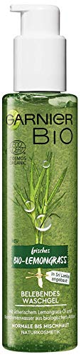 (-20%) Garnier Waschgel, reinigt, erfrischt die Haut, feuchtigkeitsspendend, für normale bis Mischhaut, Garnier Bio, Bio Lemongrass, 1er Pack(1 x 150 ml)
