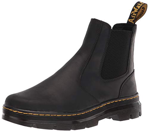 Dr. Martens Unisex Embury Chelsea Boot, Black Wyoming, 11 Women/10 Men