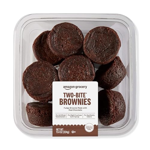 Amazon Grocery, Two Bite Brownies, 11.4 Oz, Frozen (Previously Grocery, Packaging May Vary)