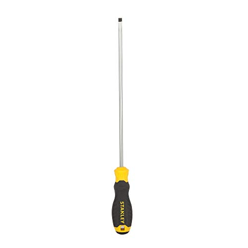 STANLEY STMT60836-8 Cushion Grip Slotted Standard Screwdriver 5 mm x 200 mm Black and Yellow