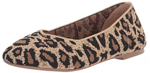 Skechers Women's Cleo Claw-Some Ballet Flat, Natural, 9 W US