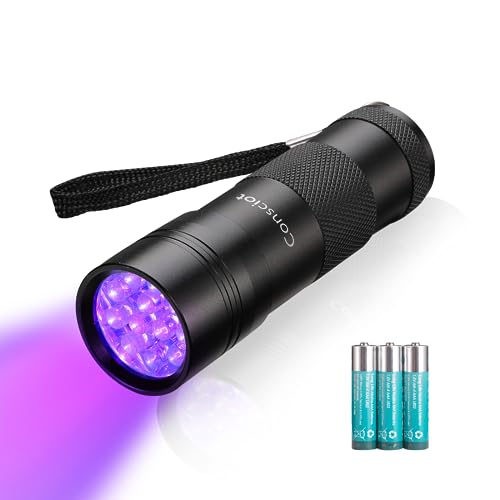 Uv Flashlight Black Light Consciot 12 LED 395nm Ultraviolet